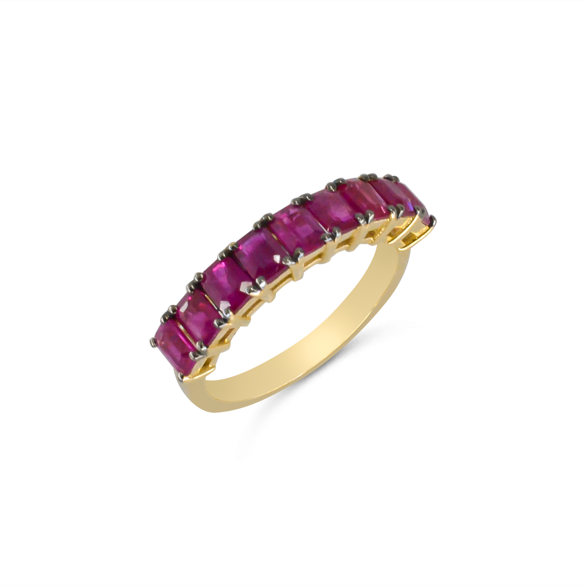 18 Κ ΧΡΥΣΟ ΔΑΧΤΥΛΙΔΙ ΣΕΙΡΕ ΜΕ ΡΟΥΜΠΙΝΙΑ (2.36 CT)