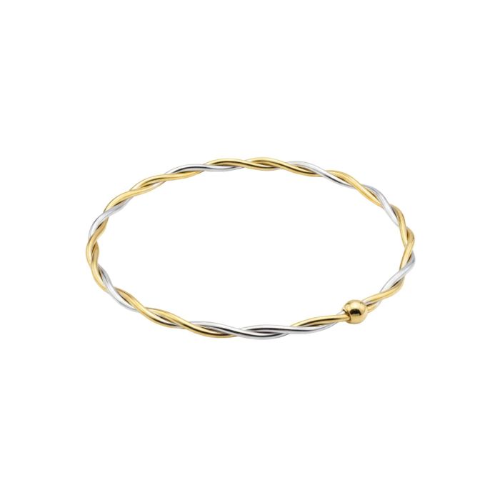 Αιώνια Πλέξη Δίχρωμου Χρυσού