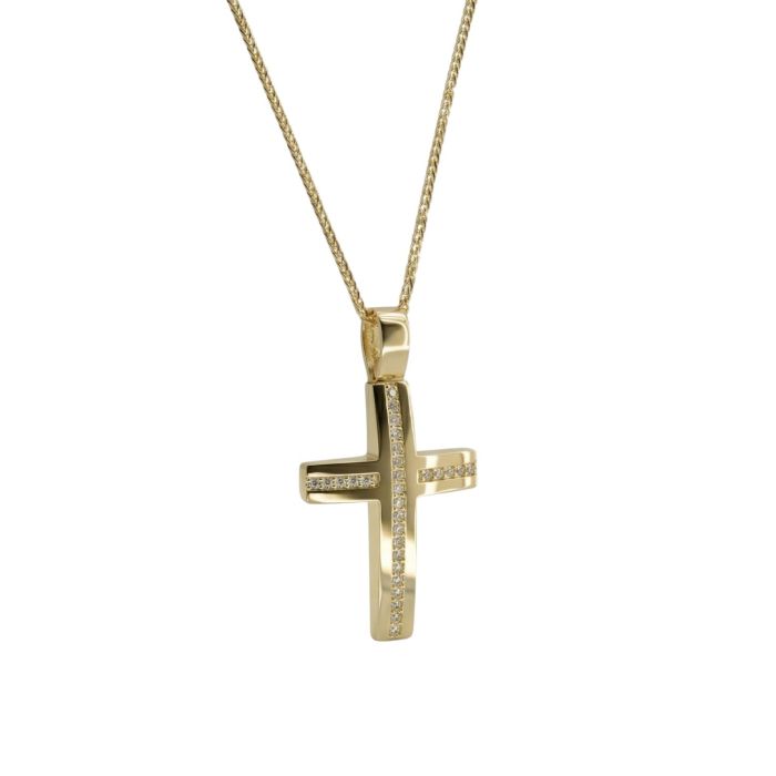 Σταυρός Αιώνιας Λάμψης με Πολύτιμες Πέτρες