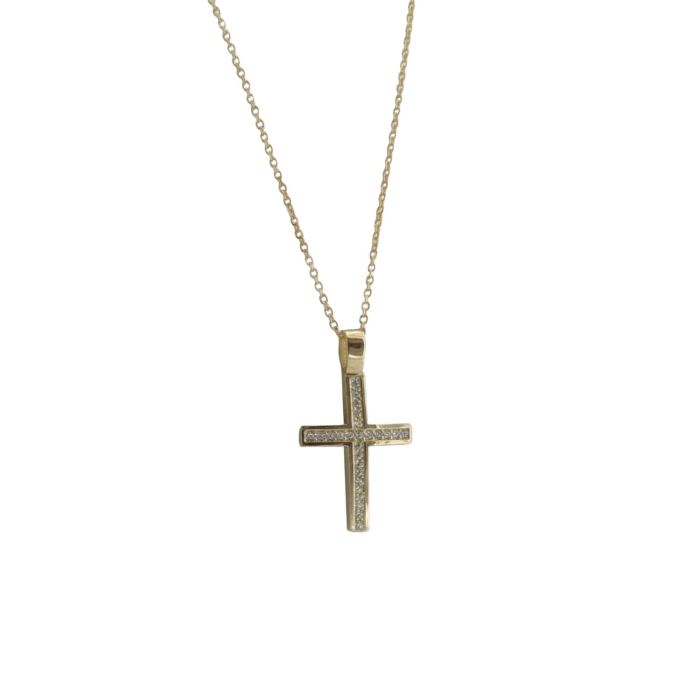 Eternal Radiance Pavé Cross Necklace