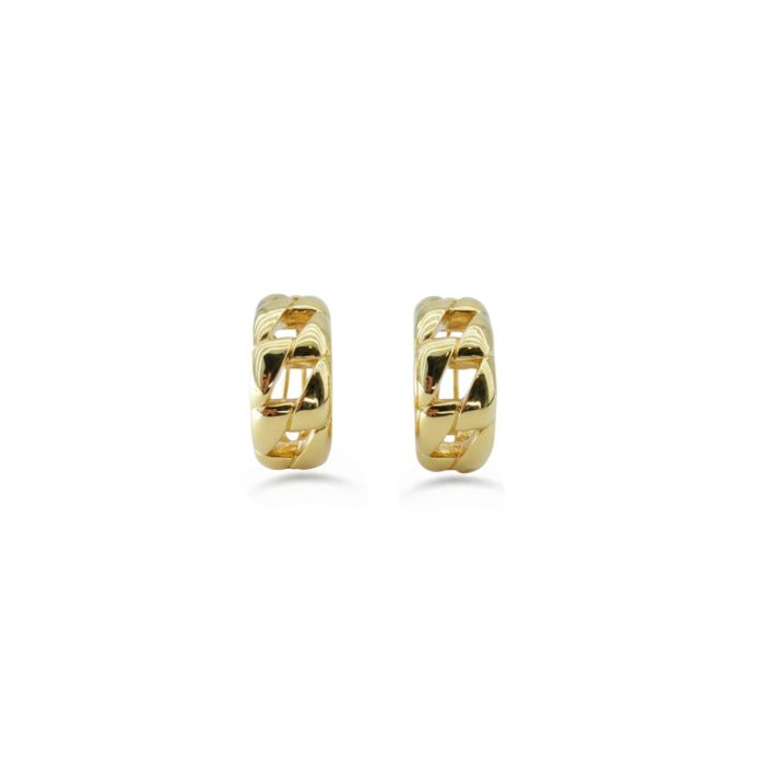 Solena Smooth Gold Hoop Earrings