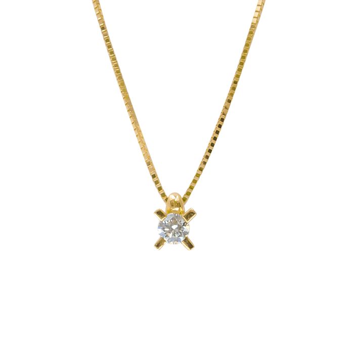 ΧΡΥΣΟ ΚΟΛΙΕ 18Κ ΜΕ ΜΠΡΙΓΙΑΝ 0,15CT.(I001691)
