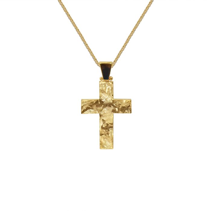 ΣΤΑΥΡΟΣ ΣΕ ΚΙΤΡΙΝΟ ΧΡΥΣΟ 14 ΚΑΡΑΤΙΩΝ(I002660)