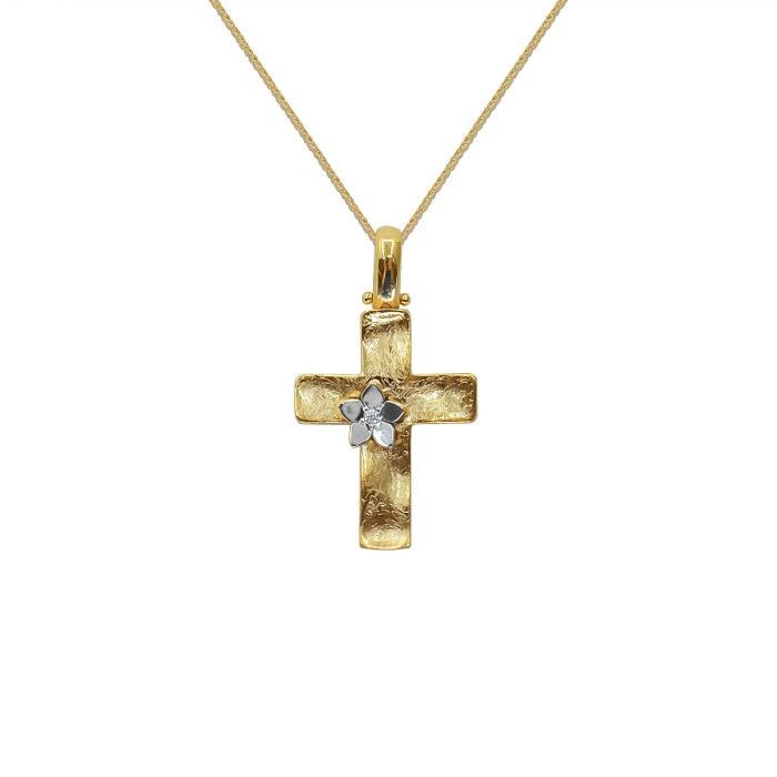 ΣΤΑΥΡΟΣ ΣΕ ΚΙΤΡΙΝΟ ΧΡΥΣΟ 14 ΚΑΡΑΤΙΩΝ (I002661)