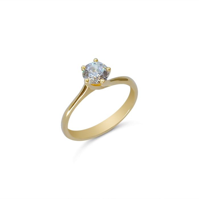 ΜΟΝΟΠΕΤΡΟ ΣΕ ΚΙΤΡΙΝΟ ΧΡΥΣΟ 14 ΚΑΡΑΤΙΩΝ (I002852)