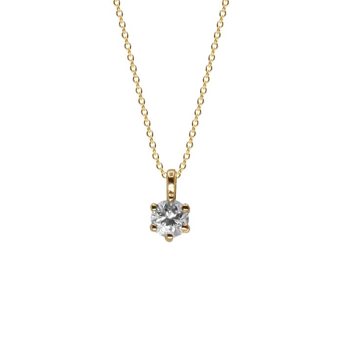 ΧΡΥΣΟ ΚΟΛΙΕ 18Κ ΜΕ ΜΠΡΙΓΙΑΝ 0,15CT. (NATURAL DIAMOND) (I003579)