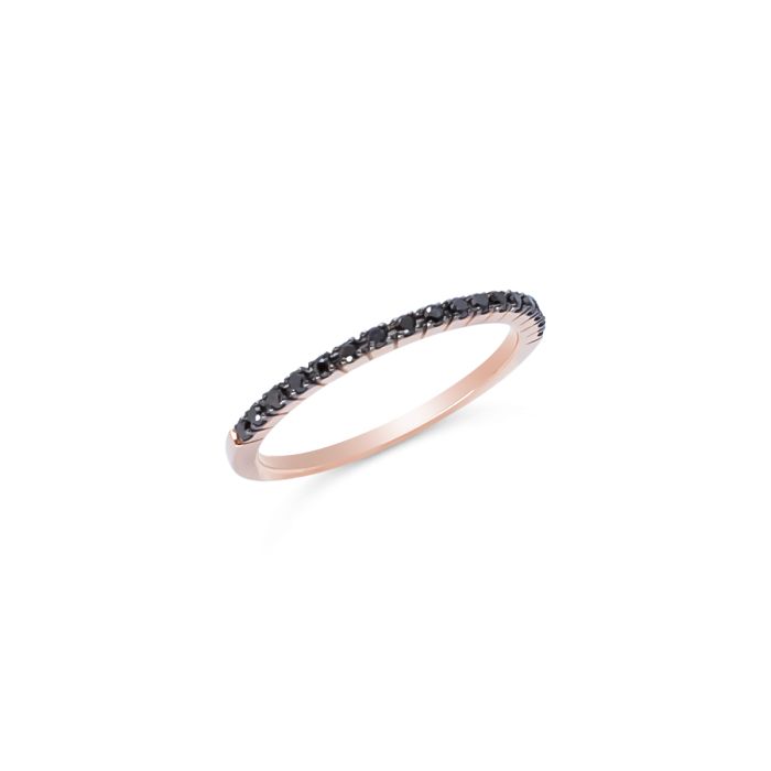 ΜΙΣΟΒΕΡΟ ΣΕ ΡΟΖ ΧΡΥΣΟ 18Κ ΜΕ ΜΑΥΡΑ ΜΠΡΙΓΙΑΝ 0.17CT.(I003824)