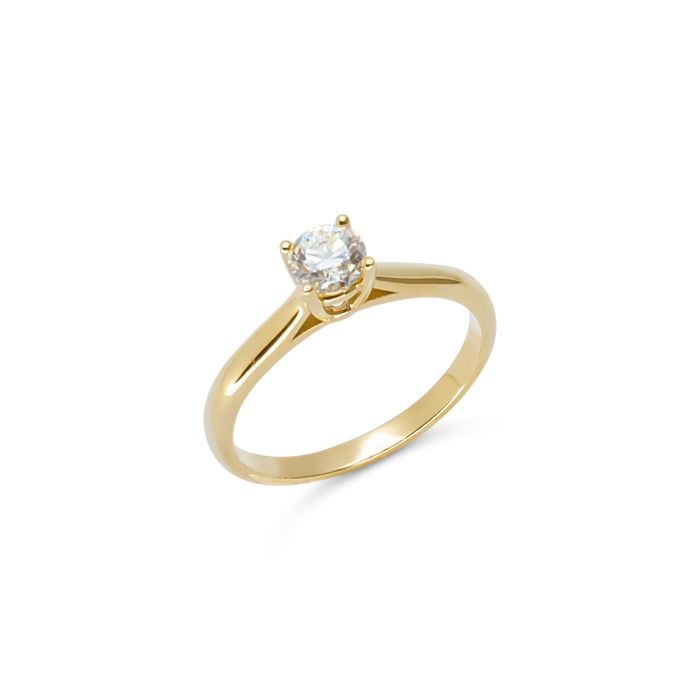 ΧΡΥΣΟ ΔΑΧΤΥΛΙΔΙ 18Κ ΜΕ ΜΠΡΙΓΙΑΝ 0,40 CT. (NATURAL DIAMOND) (I003898)
