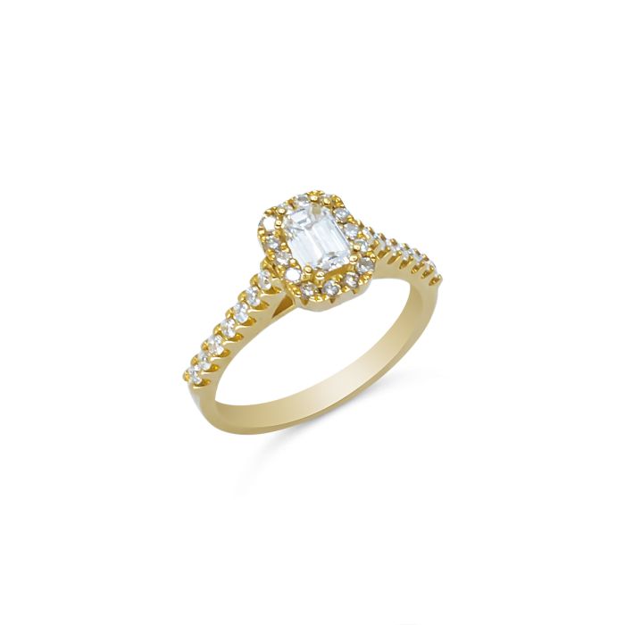 ΧΡΥΣΟ ΔΑΧΤΥΛΙΔΙ 18Κ ΜΕ ΜΠΡΙΓΙΑΝ 0,79 CT. (NATURAL DIAMOND) (I004040)