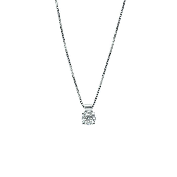 ΚΟΛΙΕ ΣΕ ΛΕΥΚΟΧΡΥΣΟ 18Κ ΜΕ ΜΠΡΙΓΙΑΝ (NATURAL DIAMOND) (ΚΟ01135)