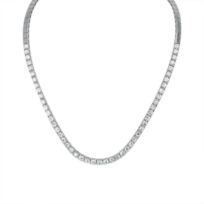 18 Κ ΛΕΥΚΟΧΡΥΣΟ ΚΟΛΙΕ ΡΙΒΙΕΡΑ ΜΕ ΔΙΑΜΑΝΤΙΑ (BR 6.03 CT)