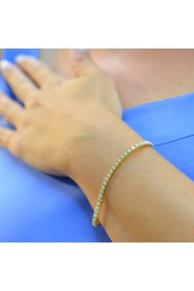 ΧΡΥΣΟ ΒΡΑΧΙΟΛΙ 18 ΚΑΡΑΤΙΩΝ ΜΕ ΜΠΡΙΓΙΑΝ (ΒΡ01204)