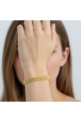Βραχιόλι Χρυσής Πλέξης Aurelia 14 Καρατίων