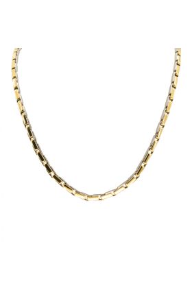 Δίχρωμη Αλυσίδα 18 Καρατίων