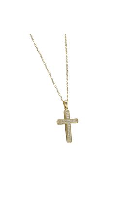 Πολύτιμος Σταυρός με Pavé Λάμψη