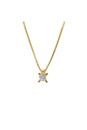 ΧΡΥΣΟ ΚΟΛΙΕ 18Κ ΜΕ ΜΠΡΙΓΙΑΝ 0,15CT.(I001691)