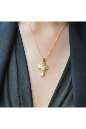 ΣΤΑΥΡΟΣ ΣΕ ΚΙΤΡΙΝΟ ΧΡΥΣΟ 14 ΚΑΡΑΤΙΩΝ (I002638)