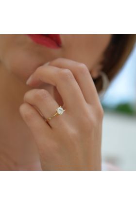 ΜΟΝΟΠΕΤΡΟ ΣΕ ΚΙΤΡΙΝΟ ΧΡΥΣΟ 14 ΚΑΡΑΤΙΩΝ(I002881)