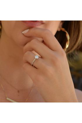 ΜΟΝΟΠΕΤΡΟ ΣΕ ΛΕΥΚΟΧΡΥΣΟ 14 ΚΑΡΑΤΙΩΝ (I003011)