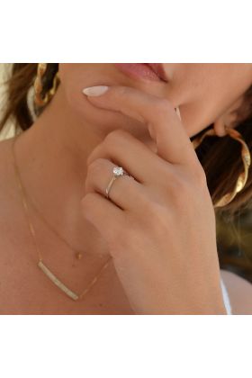 ΜΟΝΟΠΕΤΡΟ ΣΕ ΛΕΥΚΟΧΡΥΣΟ 14 ΚΑΡΑΤΙΩΝ (I003013)