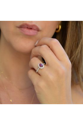 ΔΑΧΤΥΛΙΔΙ ΣΕ ΛΕΥΚΟΧΡΥΣΟ 18 ΚΑΡΑΤΙΩΝ ΜΕ ΜΠΡΙΓΙΑΝ(I003076)