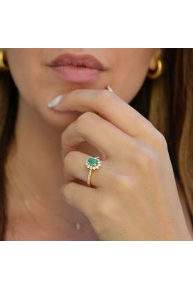 ΧΡΥΣΟ ΔΑΧΤΥΛΙΔΙ 18 ΚΑΡΑΤΙΩΝ ΜΕ ΜΠΡΙΓΙΑΝ (I003091)