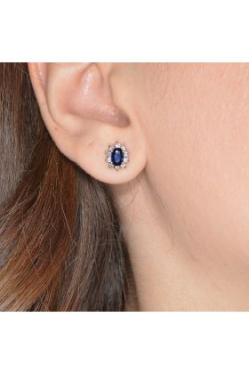 ΣΚΟΥΛΑΡΙΚΙΑ 18 ΚΑΡΑΤΙΩΝ ΜΕ ΖΑΦΕΙΡΙΑ ΚΑΙ ΜΠΡΙΓΙΑΝ (NATURAL DIAMOND) (I003201)