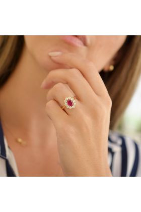 ΧΡΥΣΟ ΔΑΧΤΥΛΙΔΙ 18 ΚΑΡΑΤΙΩΝ ΜΕ ΜΠΡΙΓΙΑΝ (NATURAL DIAMOND) (I003398)