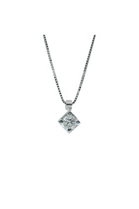 ΚΟΛΙΕ ΛΕΥΚΟΧΡΥΣΟ 18Κ ΜΕ ΜΠΡΙΓΙΑΝ 0.20 CT. (NATURAL DIAMOND) (I003580)