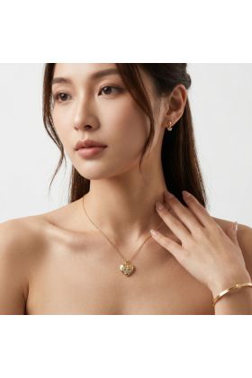 Royal Heart Pendant Necklace