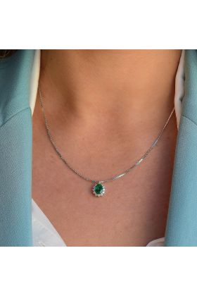 ΚΟΛΙΕ ΣΕ ΛΕΥΚΟΧΡΥΣΟ 18 ΚΑΡΑΤΙΩΝ ΜΕ ΜΠΡΙΓΙΑΝ ΚΑΙ ΣΜΑΡΑΓΔΙ(ΚΟ01571)