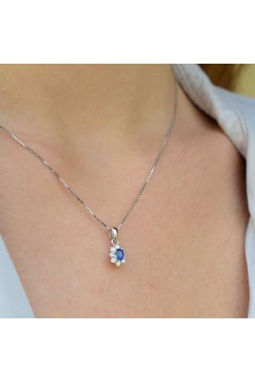 ΚΟΛΙΕ 18 ΚΑΡΑΤΙΩΝ ΜΕ ΖΑΦΕΙΡΙ ΚΑΙ ΜΠΡΙΓΙΑΝ (NATURAL DIAMOND) (ΚΟ00988)
