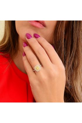 ΜΟΝΟΠΕΤΡΟ ΣΕ ΛΕΥΚΟΧΡΥΣΟ 18Κ ΜΕ ΜΠΡΙΓΙΑΝ (I003760)