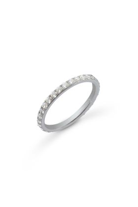 Δαχτυλίδι Κ18 Λευκόχρυσο με Φυσικά Διαμάντια