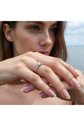 Δαχτυλίδι 18 Καρατίων με Φυσικό Διαμάντι 0.71ct E/SI1