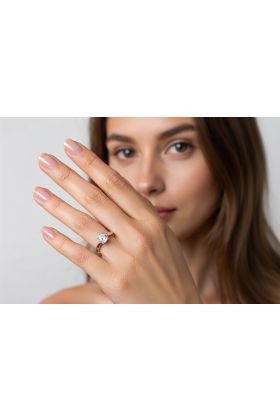 Δαχτυλίδι 18 Καρατίων με Φυσικό Διαμάντι 1.00ct F/VS2