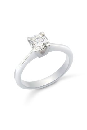 Δαχτυλίδι 18 Καρατίων με Φυσικό Διαμάντι 0.80ct F/VS1