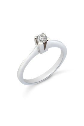 Δαχτυλίδι 18 Καρατίων με Φυσικό Διαμάντι 0.18ct G/VS1