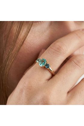 Χρυσό Δαχτυλίδι Blue Trilogia K14