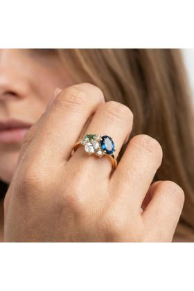 Δαχτυλίδι Aegean Harmony από Χρυσό με Πολύτιμους Λίθους