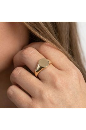 Δαχτυλίδι Σφραγίδα Aurelius με Οβάλ Μοτίφ