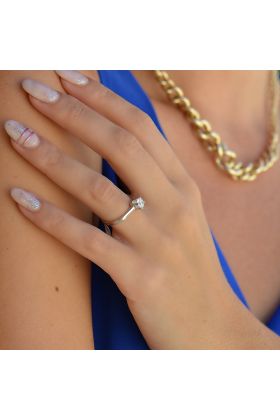 ΜΟΝΟΠΕΤΡΟ ΣΕ ΛΕΥΚΟΧΡΥΣΟ 14 ΚΑΡΑΤΙΩΝ (I003003)