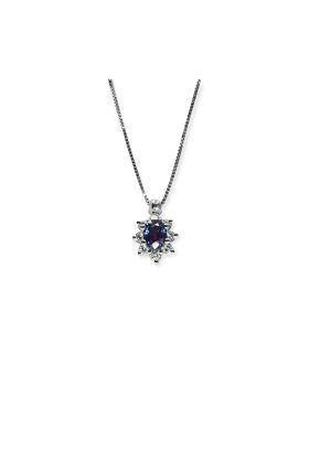 ΚΟΛΙΕ 18 ΚΑΡΑΤΙΩΝ ΜΕ ΖΑΦΕΙΡΙ ΚΑΙ ΜΠΡΙΓΙΑΝ (NATURAL DIAMOND) (ΚΟ00988)