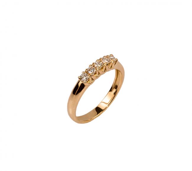 Χρυσό δαχτυλίδι σειρέ από 18 καράτια με μπριγιάν 0,31ct.
