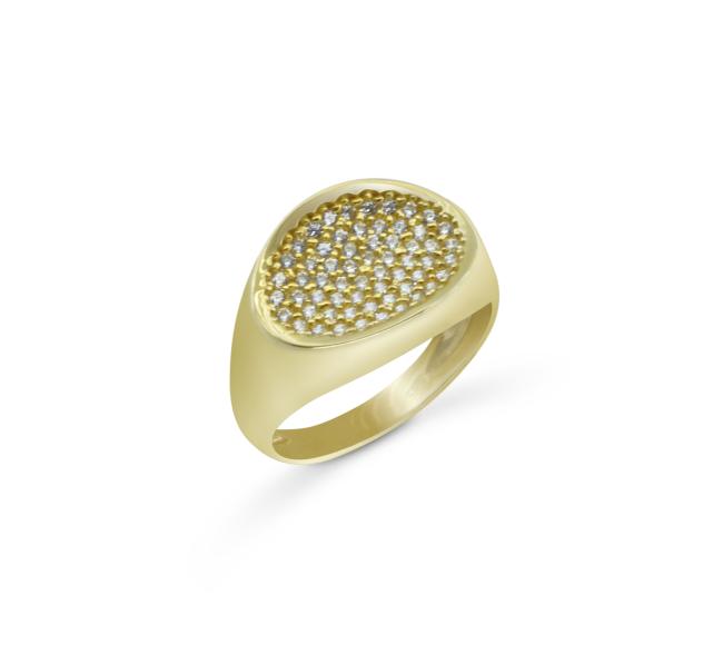 K14 Gold Ring with Zircon RING