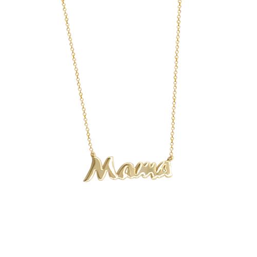 14K Gold "Mama" Necklace NECKLACE