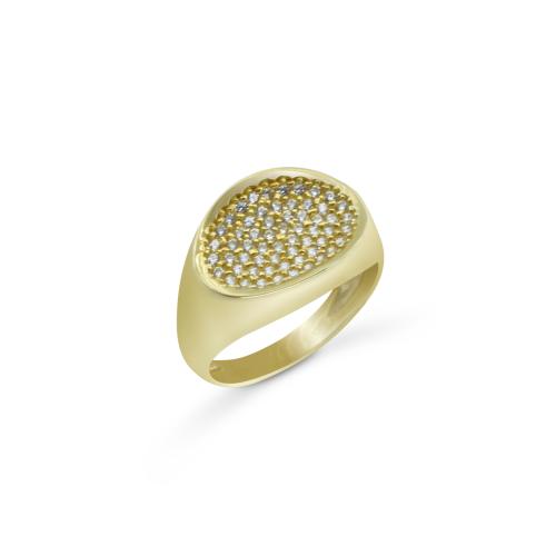 K14 Gold Ring with Zircon RING